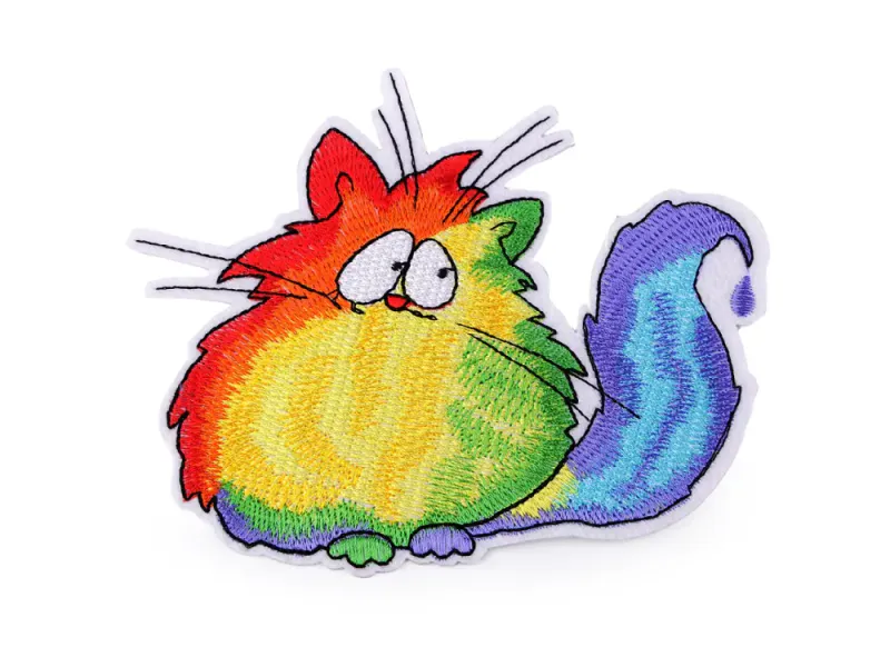 Fluffy Rainbow Cat - Strykemerke