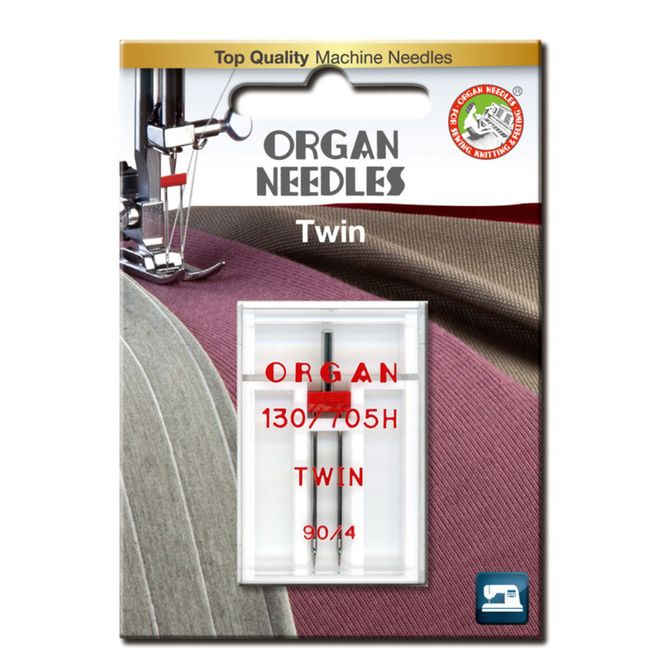 Hovedbilde Organ Symaskinnåler Tvilling Fast/Vevd 4mm 90 1pk