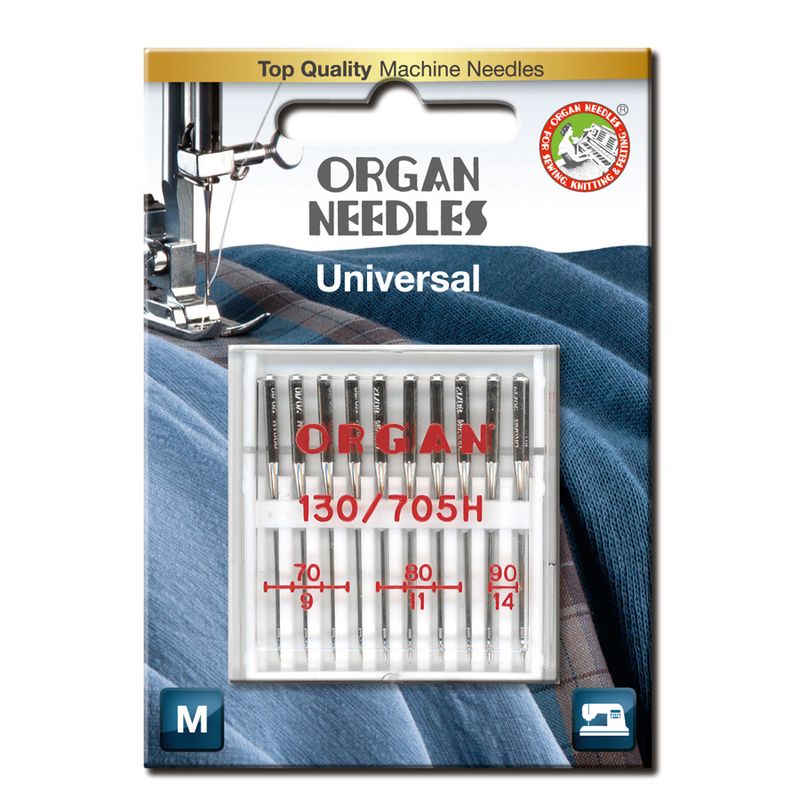 Organ Symaskinnåler Universal 70-90 10pk