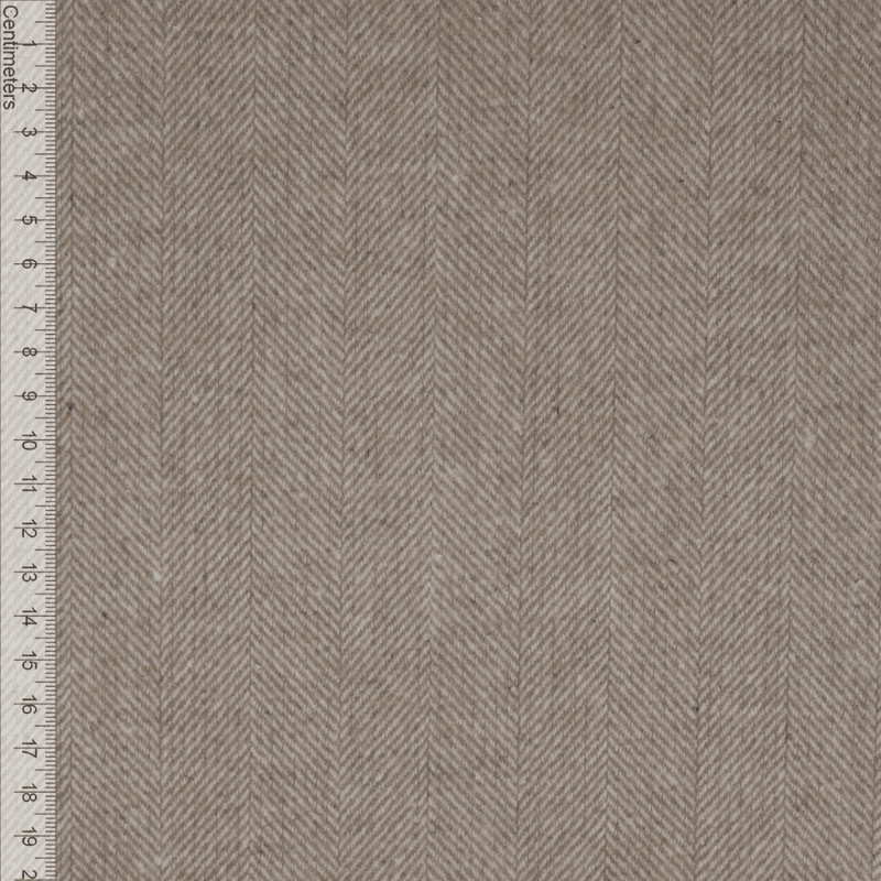 Checky Beige - Jakkestoff m/ull