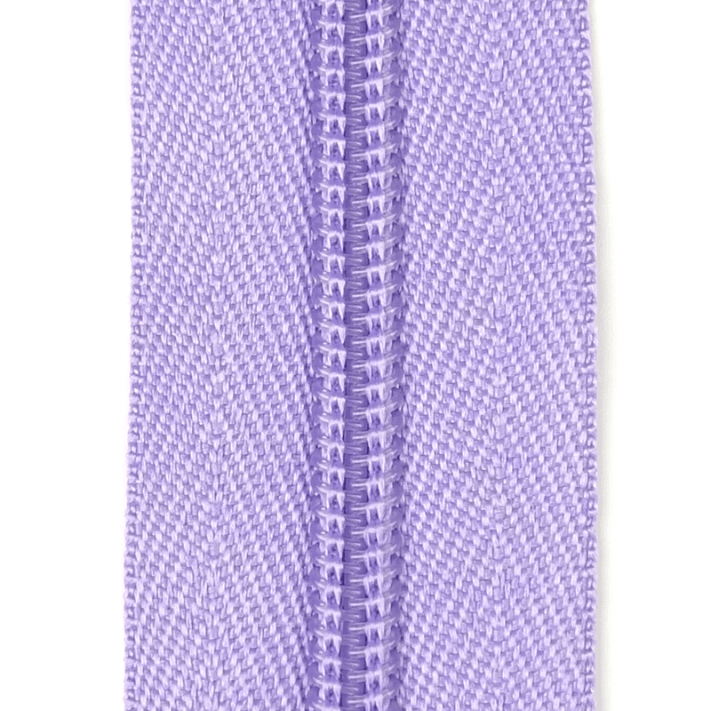 Lys Lilla - Glidelås metervare 6mm