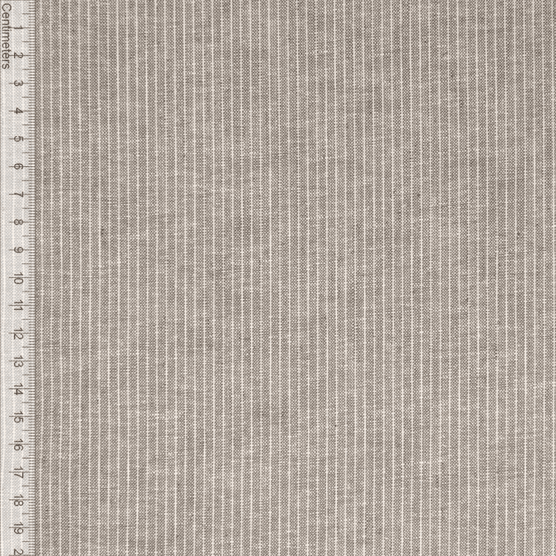 Pinstripe Khaki - Lin/Bomull