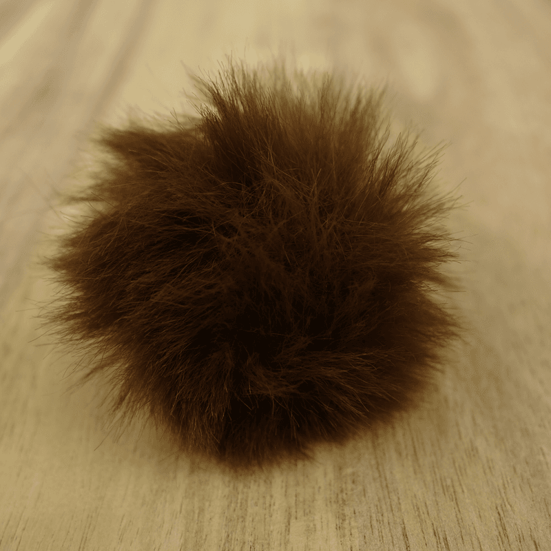 Brun Pelsdusk - 5 cm