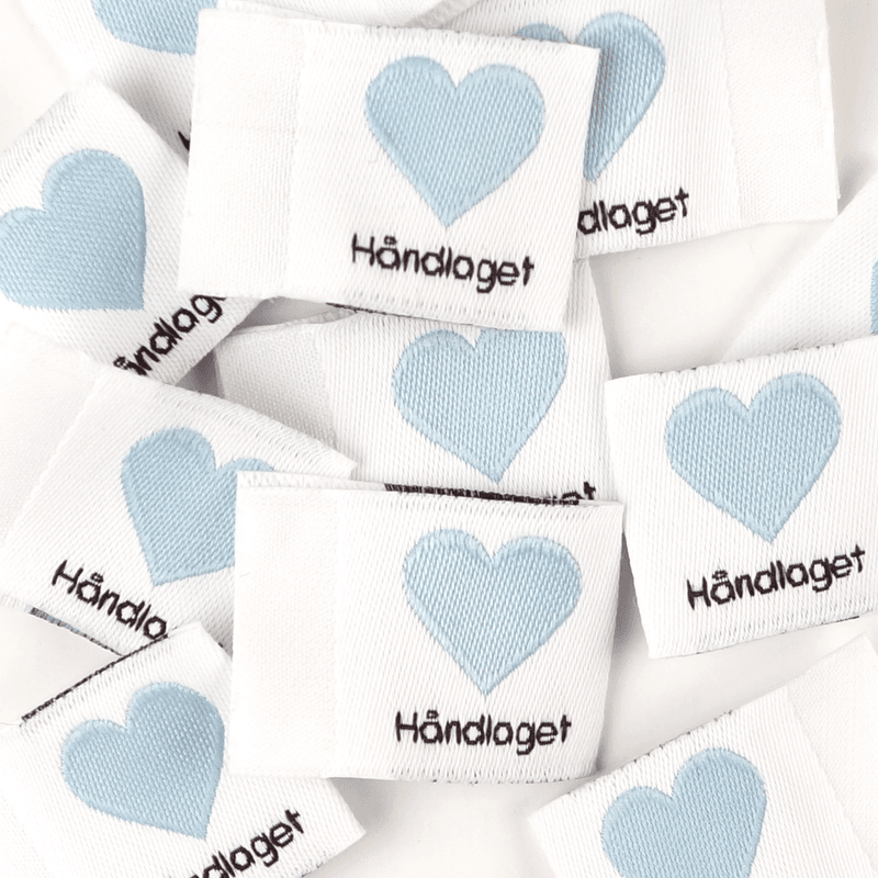 Håndlaget Merkelapp Dus Blå - 10 stk
