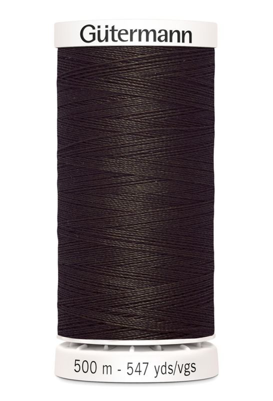 Brun 696 - Polyester Sytråd 500 m