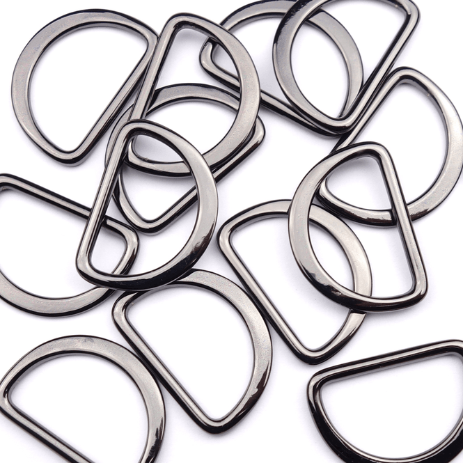 Hovedbilde Gunmetal - D-ring 25 mm