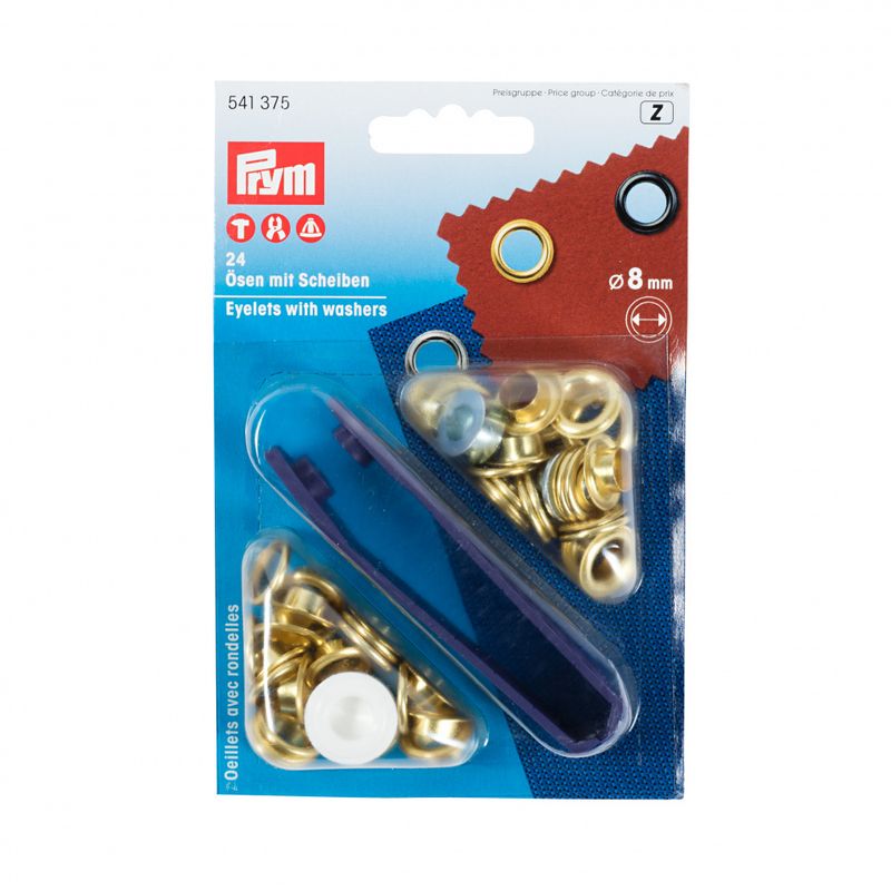 Maljer Gull 8 mm 24 stk - Prym