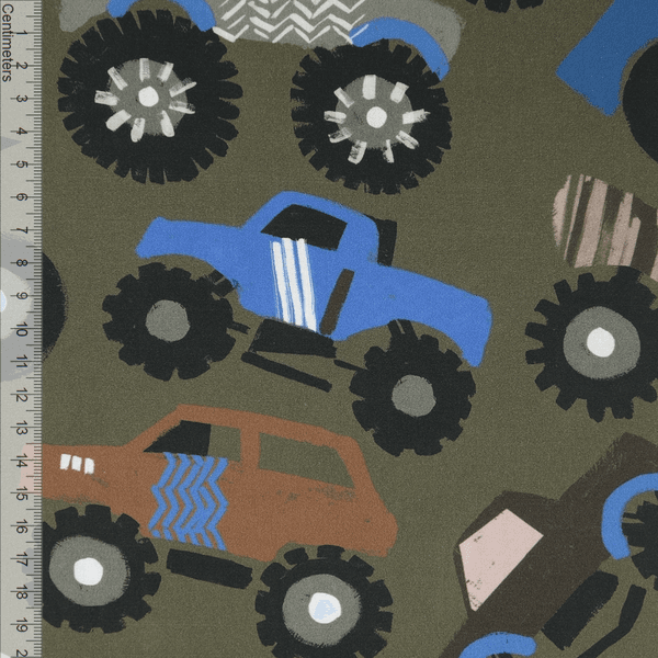 Big Wheels Khaki - Fast Bomull