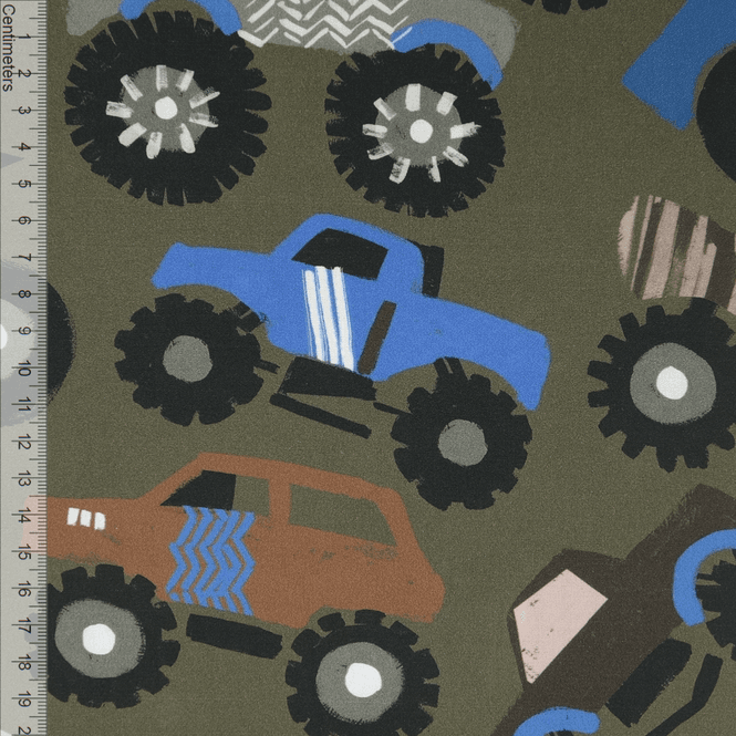Hovedbilde Big Wheels Khaki - Fast Bomull