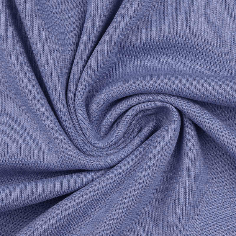 Lys Denimblå Melert - Ribbjersey