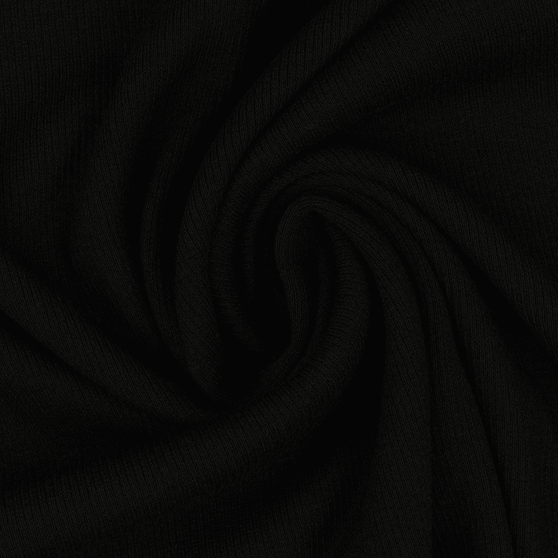 Sort - Ribbjersey