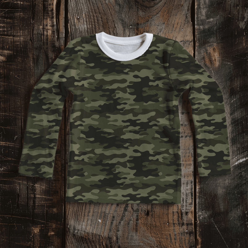 Camo Green - French Terry