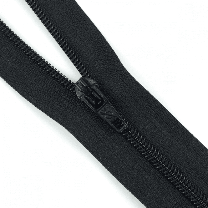 Hovedbilde Sort - Spiral Glidelås (4 mm)