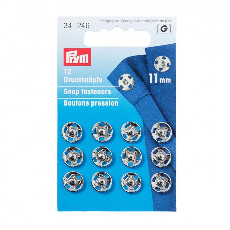 Prym Trykknapp 11mm Sølv