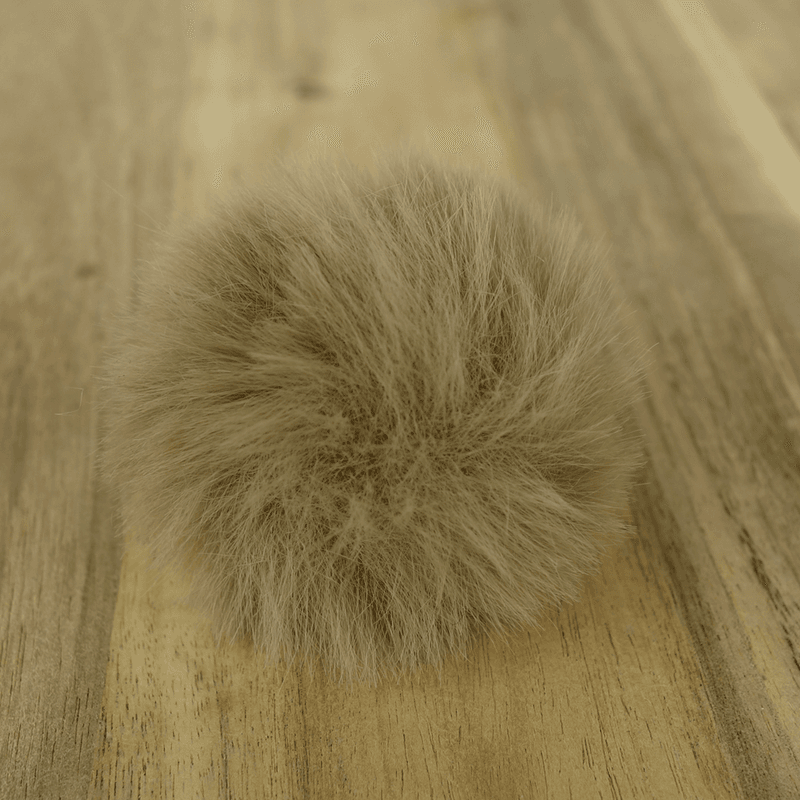 Beige Pelsdusk - 5 cm