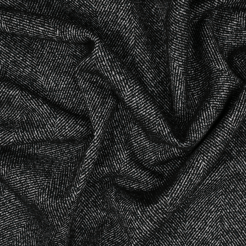 Petrol Herringbone - Jaqcuard