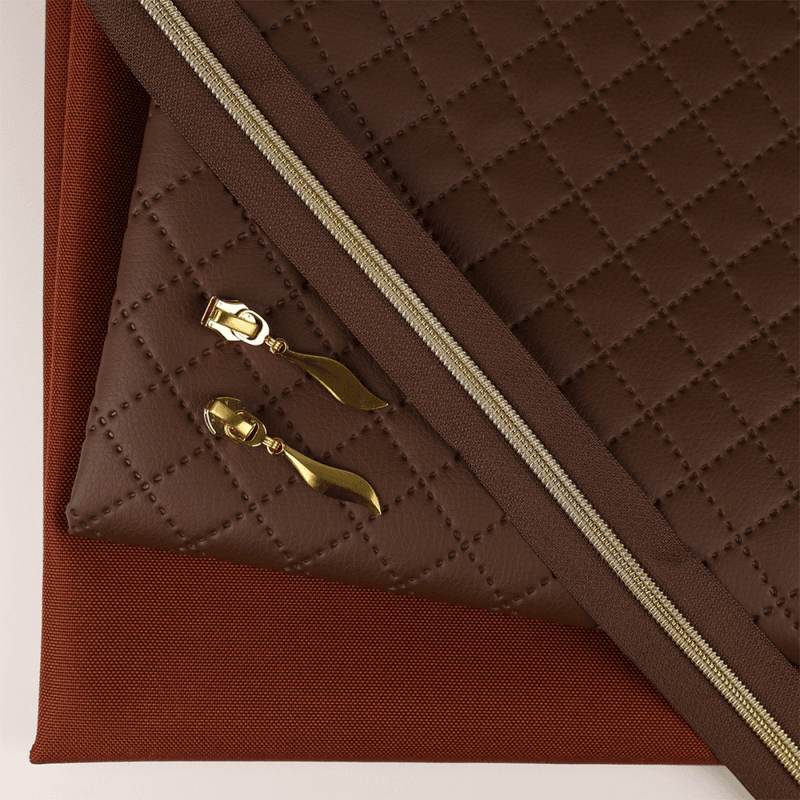 Maia Mappe Pakke - Chestnut Skai