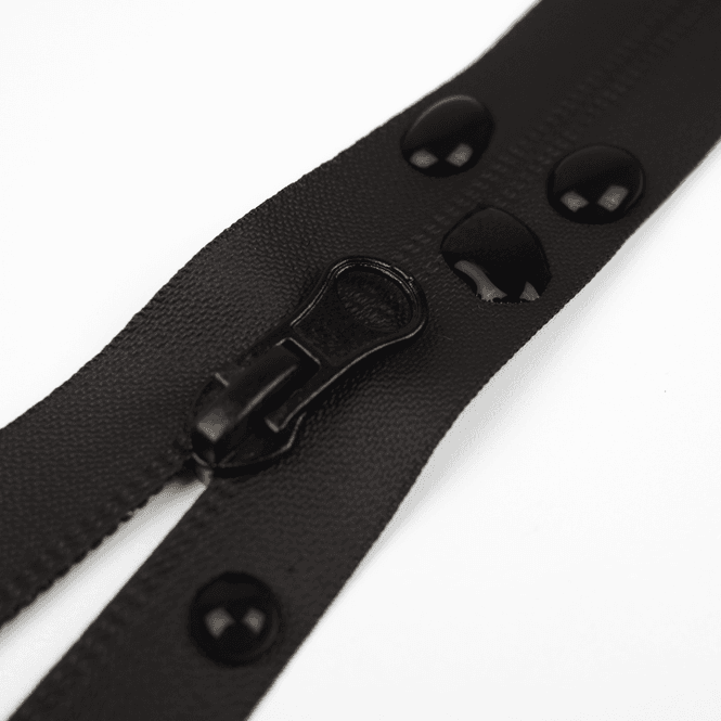 Hovedbilde Sort - Vanntett Delbar Glidelås (6,5 mm) - 90 cm