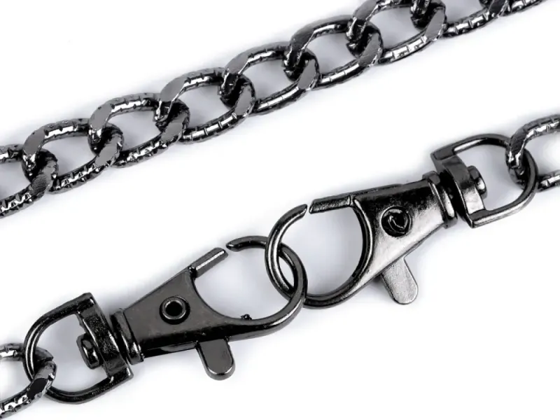 Veskekjede Gunmetal - 120 cm