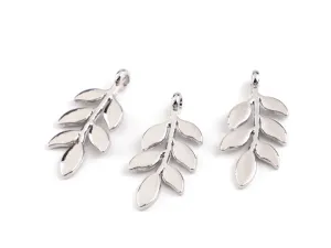 Hovedbilde Leaf Charm S&oslash;lv - 12mm&nbsp;x 24mm