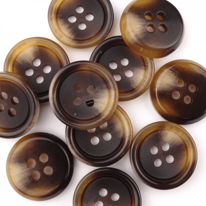 Hovedbilde Mars Brun - 18 mm Resin Knapp