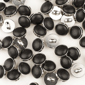 Hovedbilde Spot Sort - 10 mm Resin Knapp