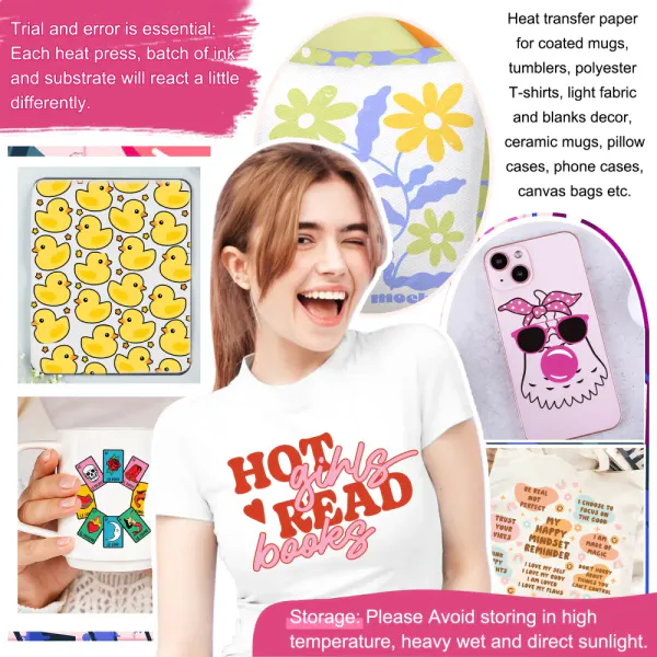 Sublimeringsark A4 TeckWrapCraft, 21x30 cm 100 stk