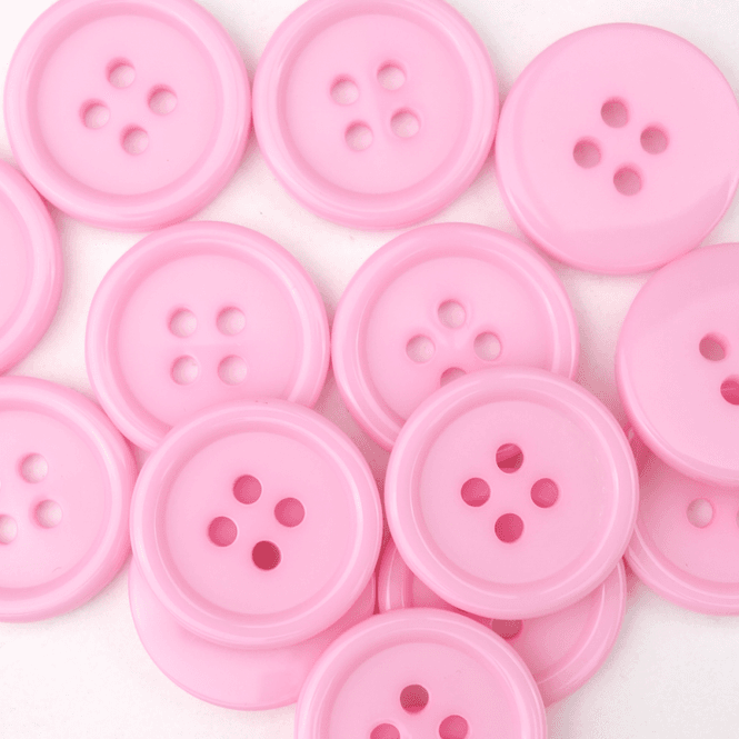 Hovedbilde Roma Lys Rosa - 18 mm Resin Knapp