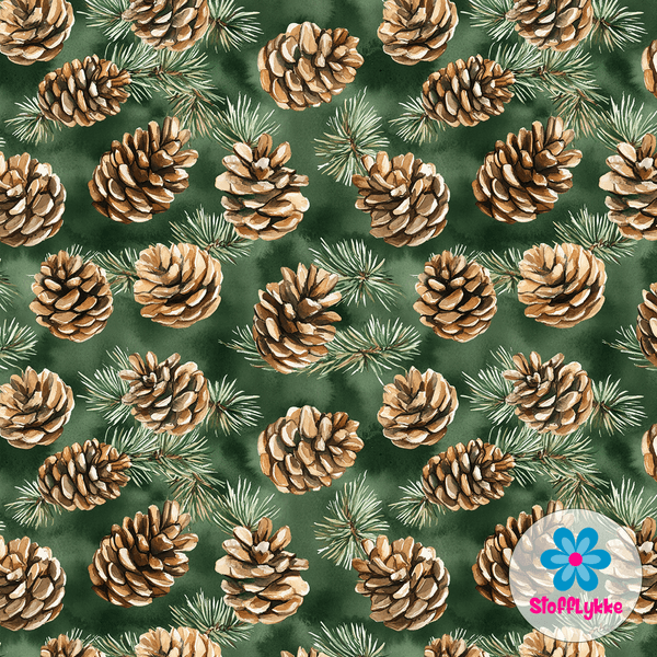 Pinecone Forest Green - Jersey