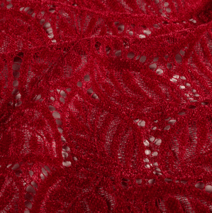 Hovedbilde Red Chenille Lace - Blondestoff