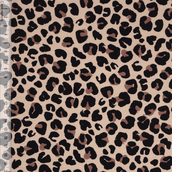 Leopard Sand - French Terry