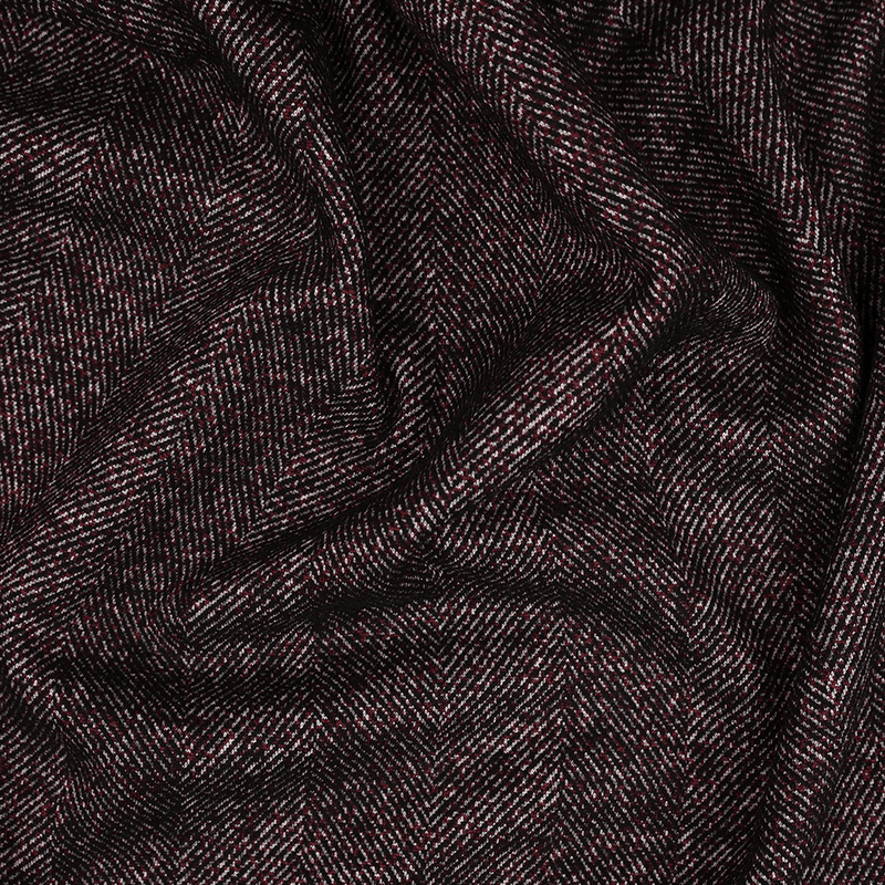 Bordeaux Herringbone - Jaqcuard