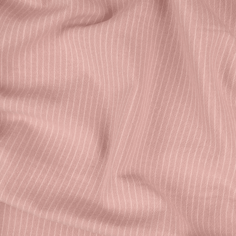 Dusty Pink Vintage Stripes - Fast Bomull