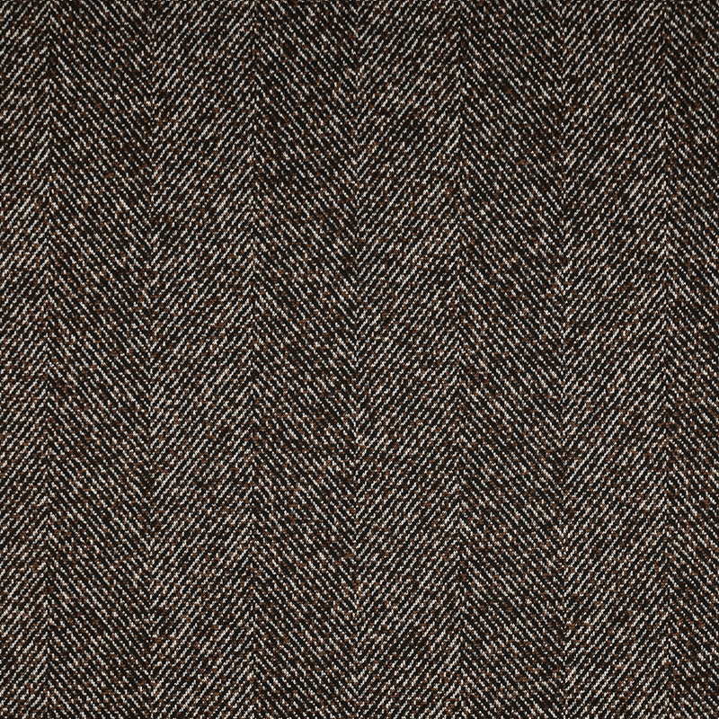 Brun Herringbone - Jaqcuard