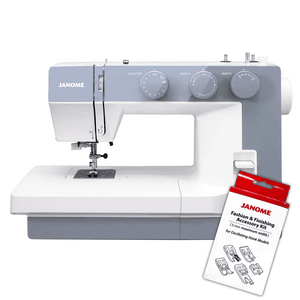 Hovedbilde Janome 1522 Blue Grey m/Trykkfotpakke og b&oslash;ttehattm&oslash;nster