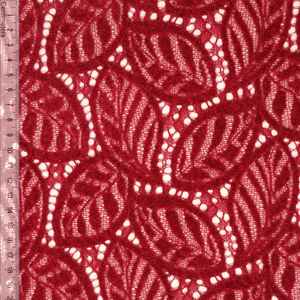 Hovedbilde Red Chenille Lace - Blondestoff