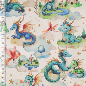 Hovedbilde Sleepy Dragons - Fast Bomull