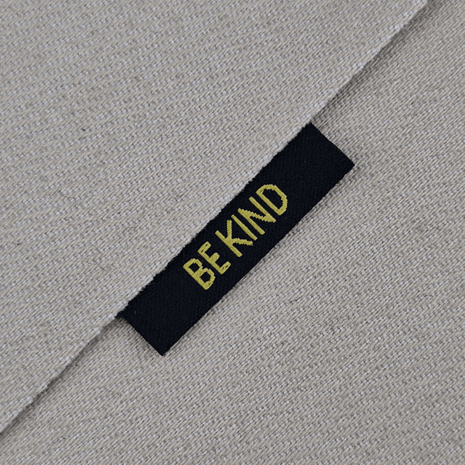 Hovedbilde BE KIND - Sort merkelapp 5 stk