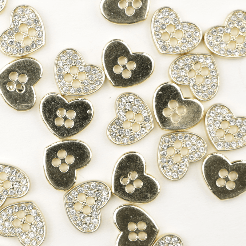 Glam Love Gull - 10x12 mm Metall Knapp