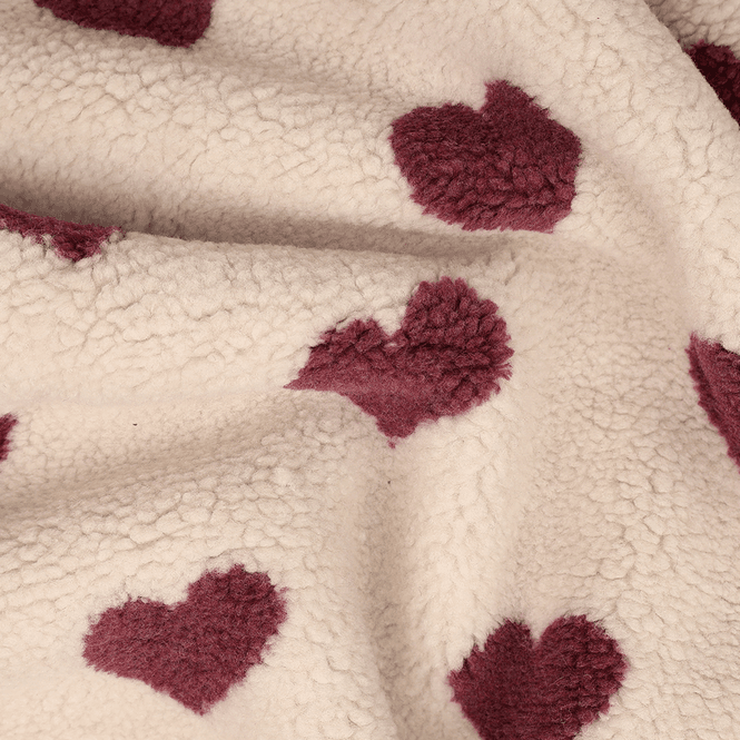 Hovedbilde Burgundy Hearts - Teddy