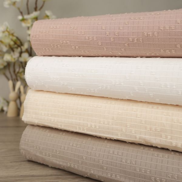 Taupe - Dobby Cotton