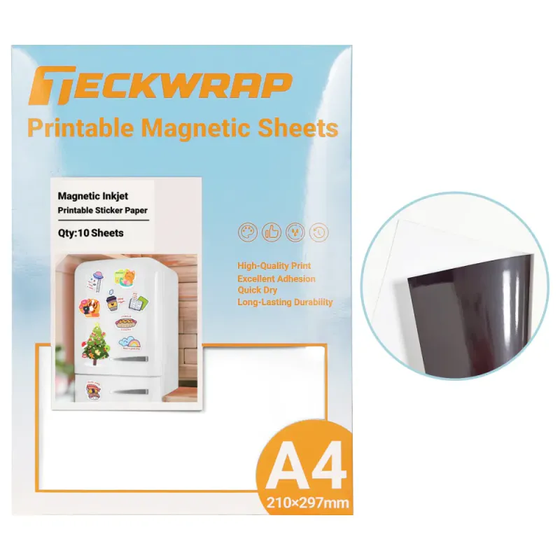TeckWrap Printable Magnetic Sticker Paper A4 10pk