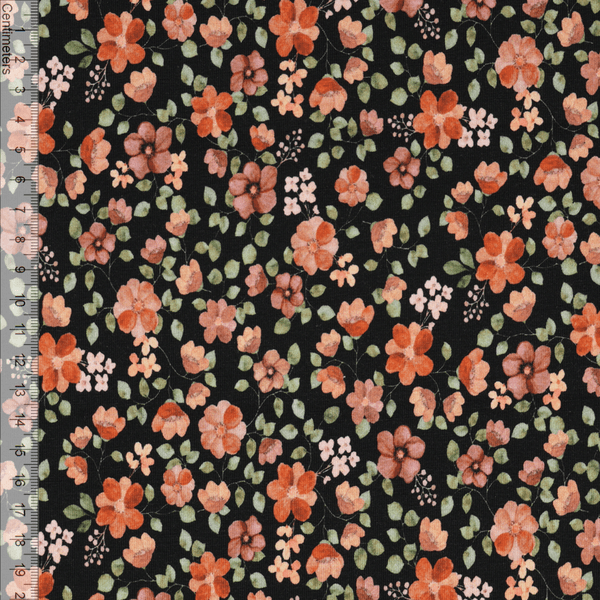 Alma Sort/Korall - &Oslash;kologisk Jersey