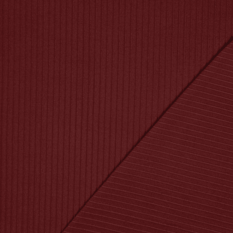 Burgundy - Bred Ribbjersey