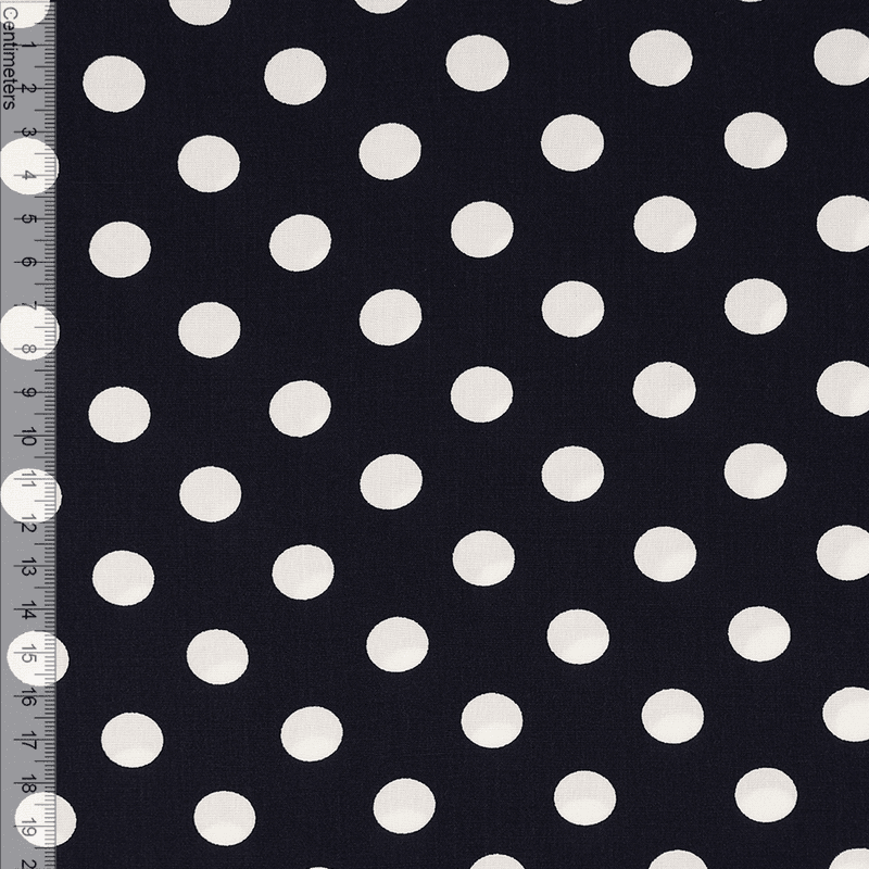Small Dotty Marine - Vevd Viskose