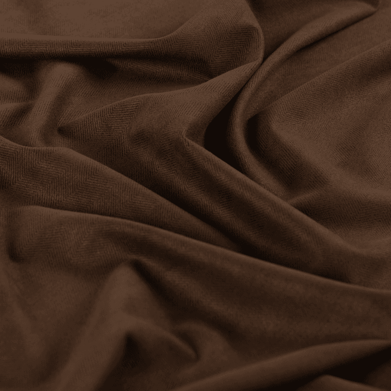 Herringbone Brown - Scuba Suede