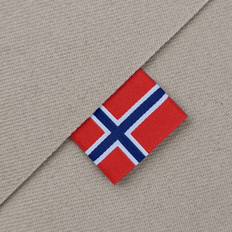 Norsk Flagg - Merkelapp 5 stk
