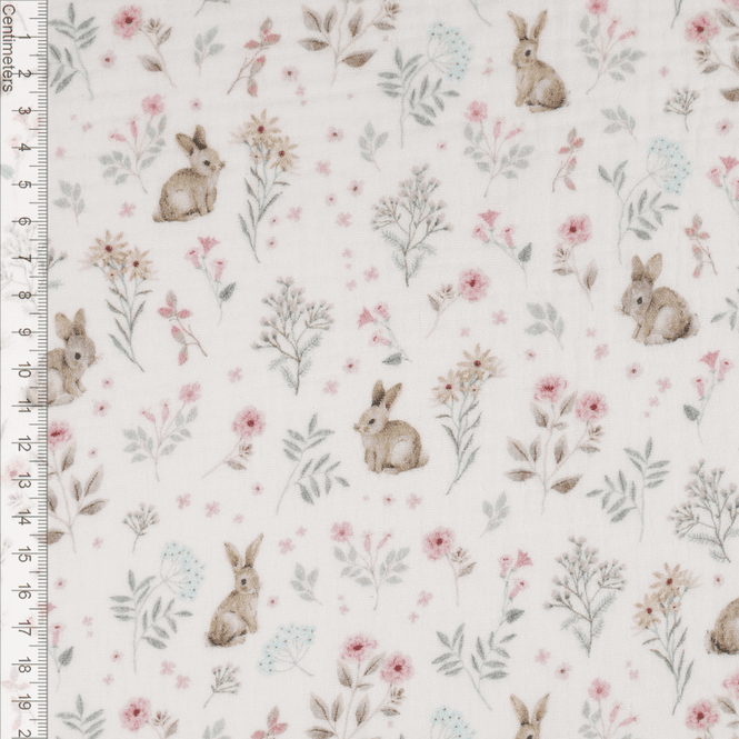 Hovedbilde Flower Bunny - Musselin