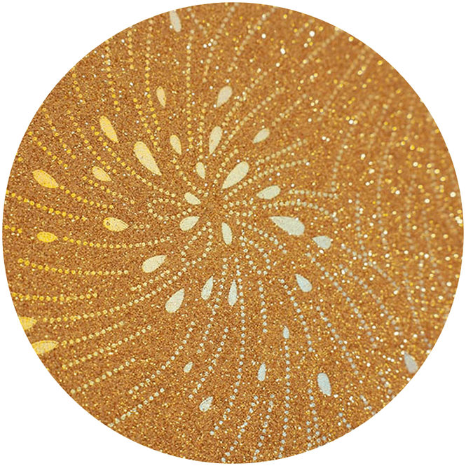 Hovedbilde HTV Bling-Bling Trends 30x30 cm Flower Gold (Chemica)