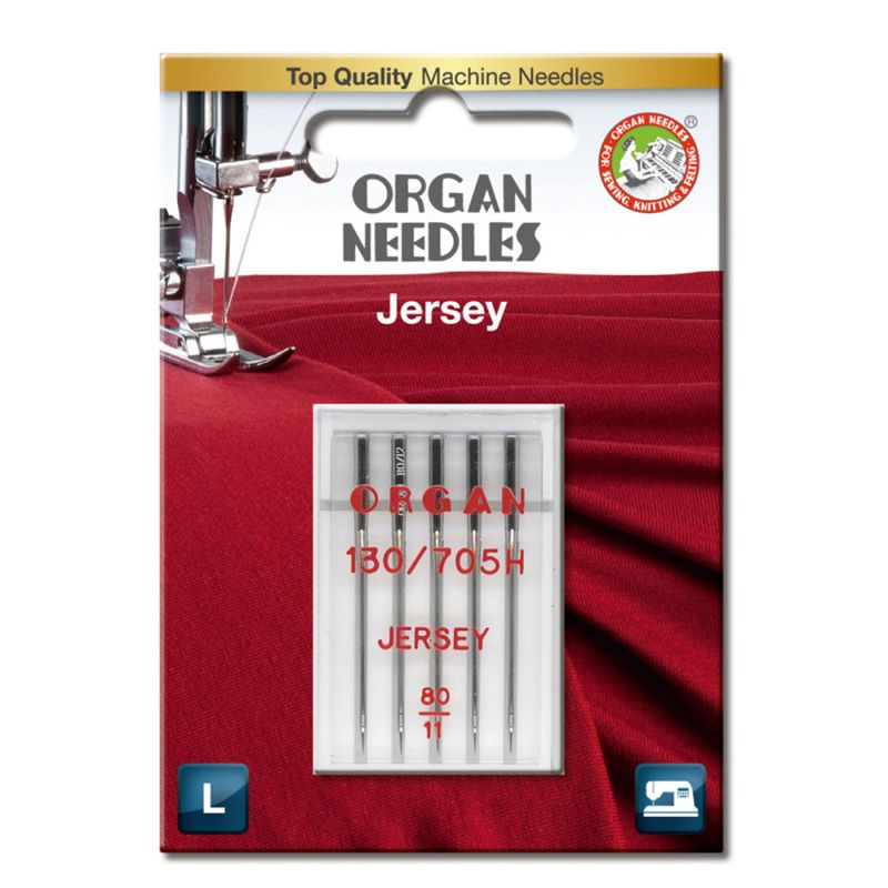 Organ Symaskinnåler Jersey 80 5pk